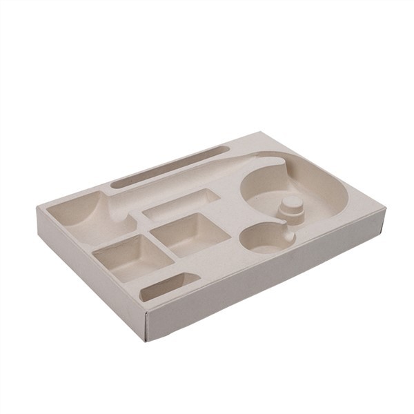 Formgjuten massafiber clamshell för kosmetika